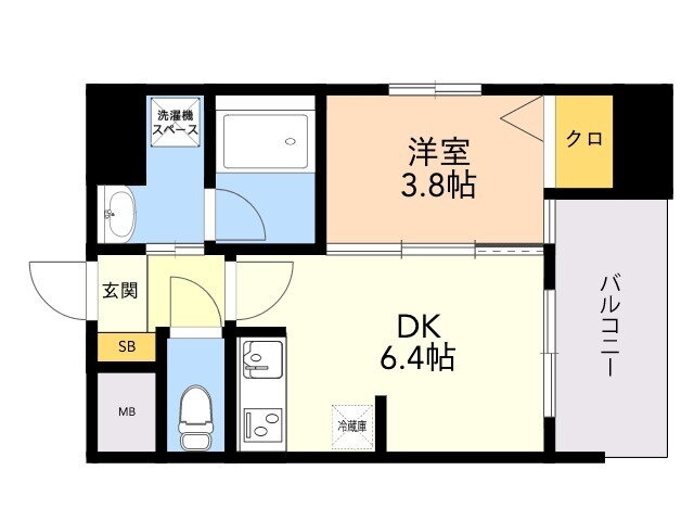 タワーズ香椎駅前 8階 1DK 賃貸物件詳細