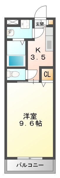 セントリバーヒルズひばりが丘　Ｉ 3階 1K 賃貸物件詳細