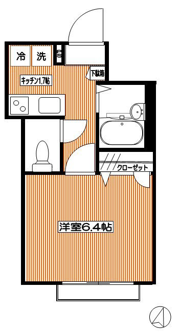 神奈川県川崎市高津区諏訪１ 二子新地駅 1K アパート 賃貸物件詳細