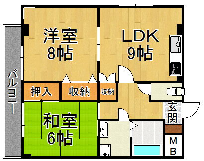 兵庫県宝塚市山本中３ 中山寺駅 2LDK マンション 賃貸物件詳細