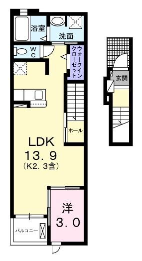 東京都西多摩郡瑞穂町大字長岡長谷部 箱根ケ崎駅 1LDK アパート 賃貸物件詳細