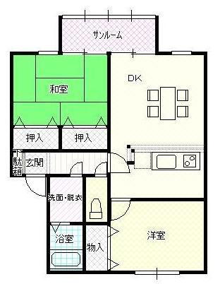 山形県山形市西田１ 山形駅 2LDK アパート 賃貸物件詳細