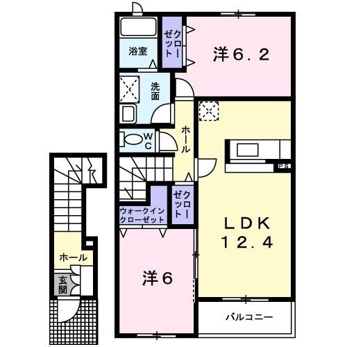 兵庫県西脇市高田井町 西脇市駅 2LDK アパート 賃貸物件詳細