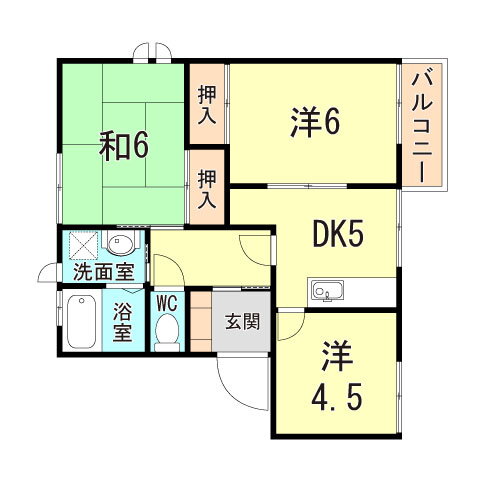 兵庫県明石市朝霧町３ 大蔵谷駅 3DK マンション 賃貸物件詳細