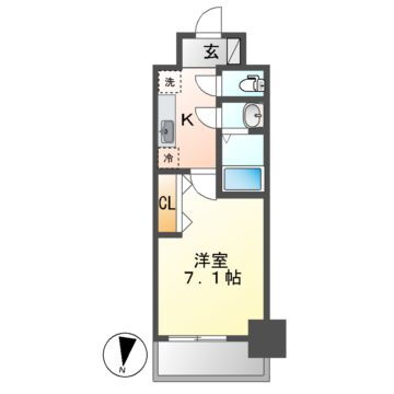 メイクスデザイン名駅南 9階 1K 賃貸物件詳細