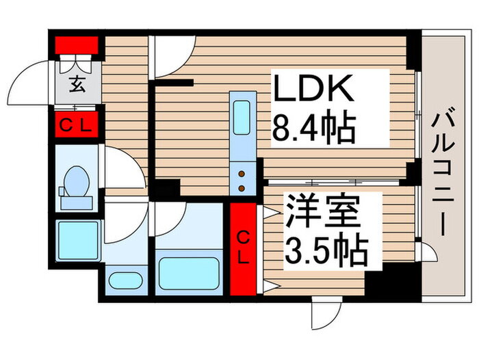Ａｍｅｎｉｔｙ　Ｉｃｈｉｋａｗａ　ＮＥＸＴ 2階 1LDK 賃貸物件詳細