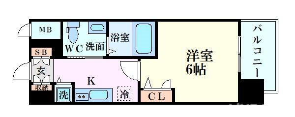 大阪府大阪市中央区上汐１ 谷町六丁目駅 1K マンション 賃貸物件詳細