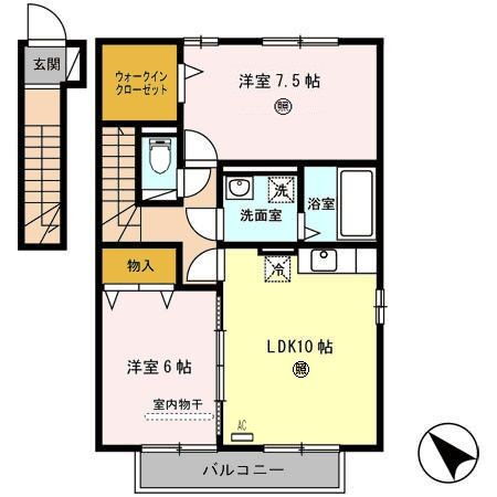 大阪府泉南市男里５ 樽井駅 2LDK アパート 賃貸物件詳細
