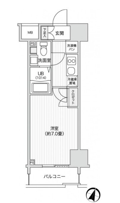 東京都渋谷区笹塚２ 笹塚駅 1K マンション 賃貸物件詳細
