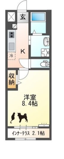 愛知県名古屋市西区長先町 尾張星の宮駅 1K アパート 賃貸物件詳細