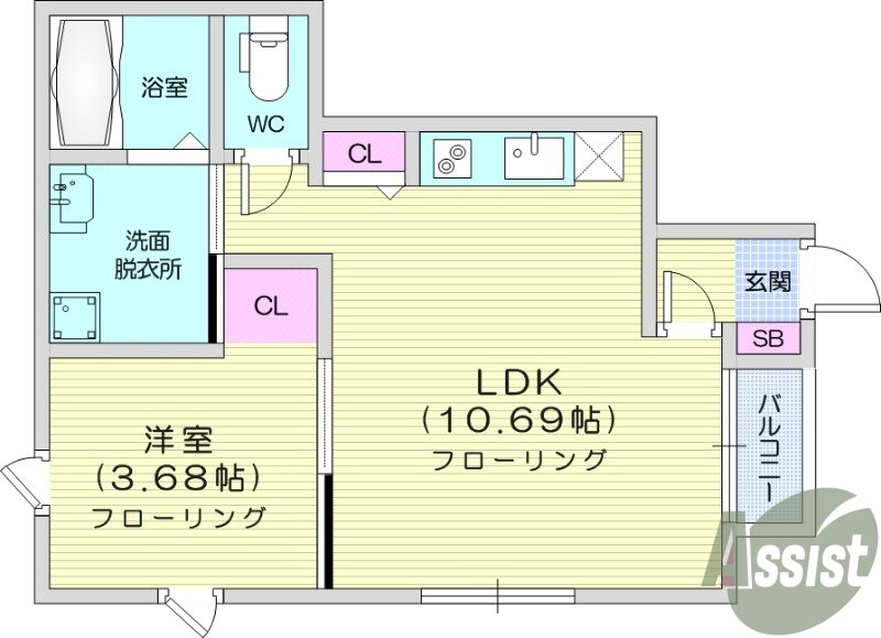 Ｙ－スタイル 1階 1LDK 賃貸物件詳細