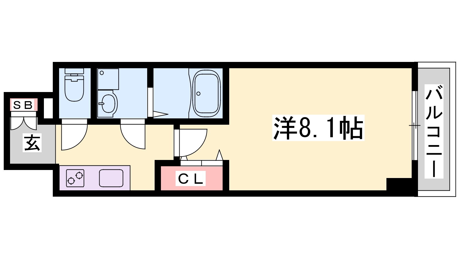 兵庫県神戸市中央区中町通４ 高速神戸駅 1K マンション 賃貸物件詳細