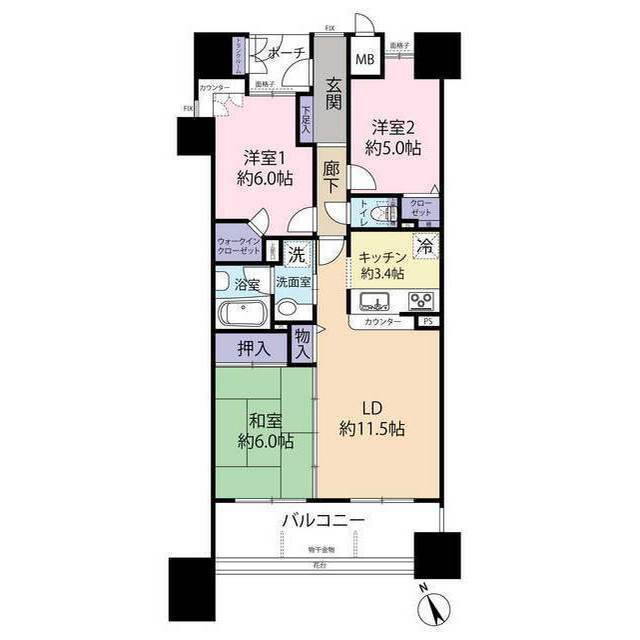 兵庫県神戸市垂水区舞子台２ 舞子公園駅 3LDK マンション 賃貸物件詳細
