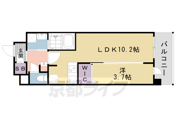 京都府京都市南区吉祥院定成町 西大路駅 1LDK マンション 賃貸物件詳細