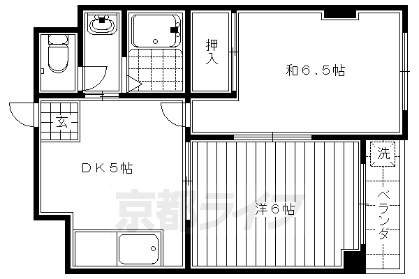京都府京都市南区吉祥院中河原里北町 西大路駅 2DK マンション 賃貸物件詳細