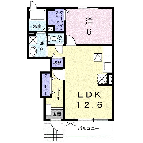 山口県下関市伊倉新町３ 綾羅木駅 1LDK アパート 賃貸物件詳細