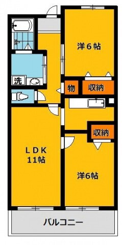 栃木県宇都宮市鶴田２ 宇都宮駅 2LDK マンション 賃貸物件詳細