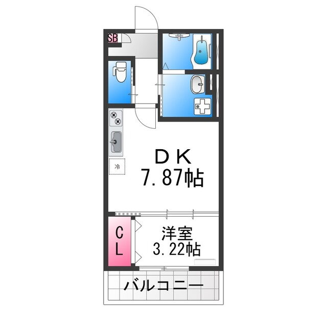 大阪府堺市北区北長尾町５ 堺市駅 1DK アパート 賃貸物件詳細