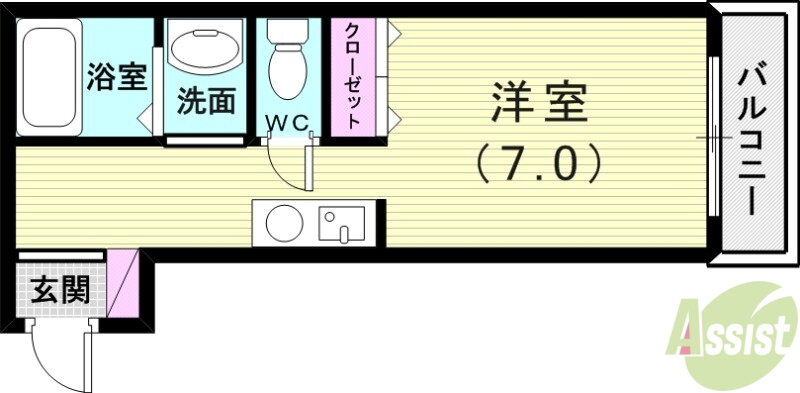 兵庫県神戸市西区池上１ 伊川谷駅 1K マンション 賃貸物件詳細