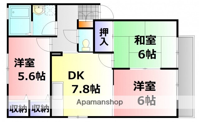 広島県広島市安佐南区川内６ 梅林駅 3DK アパート 賃貸物件詳細