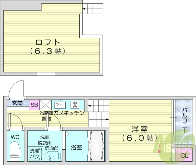 宮城県仙台市宮城野区新田５ 苦竹駅 ワンルーム アパート 賃貸物件詳細