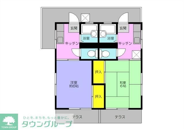 コーポ若葉 2階 1K 賃貸物件詳細