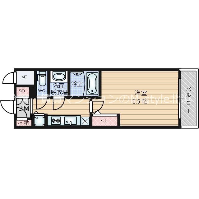 大阪府大阪市中央区瓦屋町１ 松屋町駅 1K マンション 賃貸物件詳細