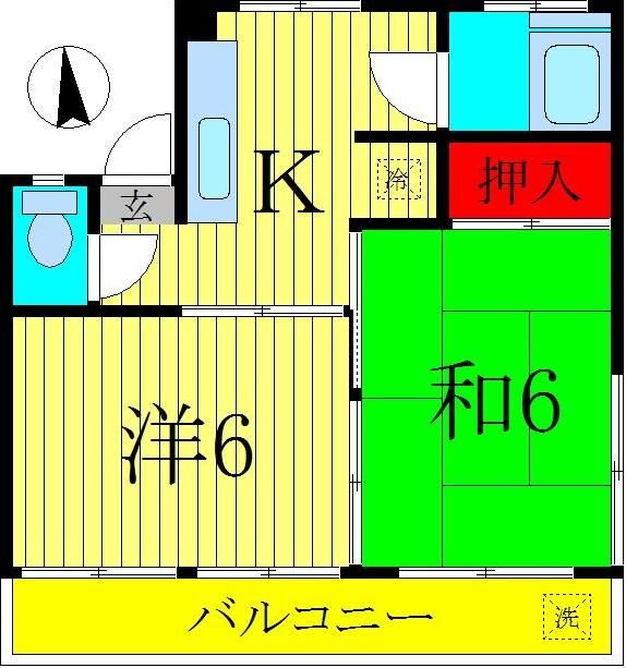 東京都足立区東和４ 亀有駅 2K マンション 賃貸物件詳細