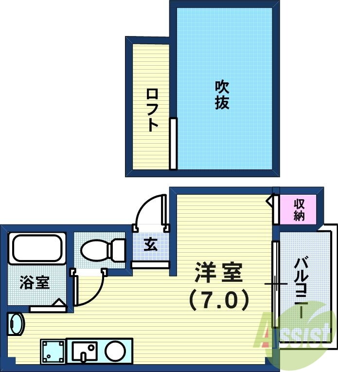 兵庫県神戸市中央区二宮町２ 三ノ宮駅 ワンルーム マンション 賃貸物件詳細