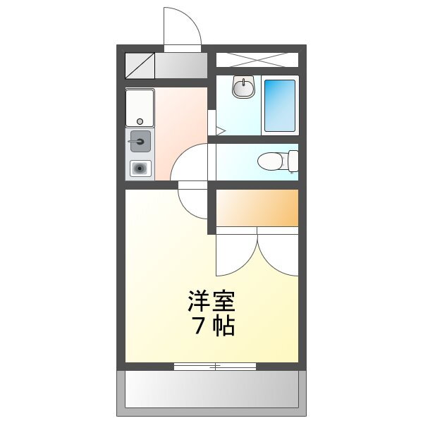 岡山県岡山市中区中島 西川原駅 1K アパート 賃貸物件詳細