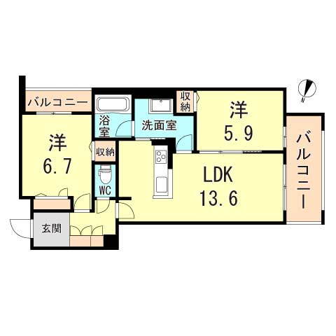 兵庫県神戸市垂水区桃山台２ 山陽塩屋駅 2LDK マンション 賃貸物件詳細