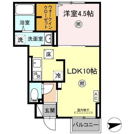 鳥取県米子市西福原８ 後藤駅 1LDK アパート 賃貸物件詳細