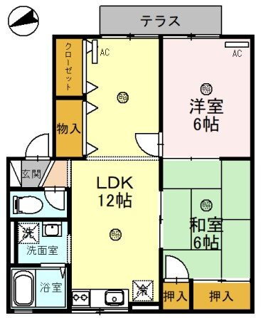 大阪府八尾市郡川５ 信貴山口駅 2LDK アパート 賃貸物件詳細