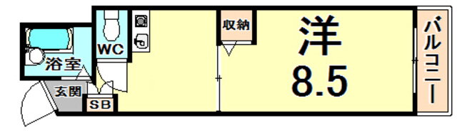 兵庫県尼崎市武庫之荘１ 武庫之荘駅 1K マンション 賃貸物件詳細