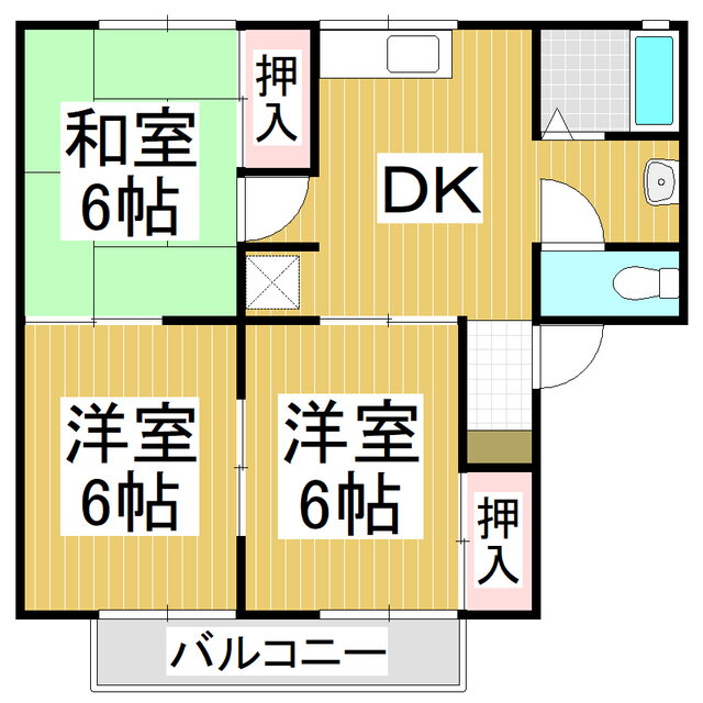 長野県長野市大字高田 長野駅 3DK アパート 賃貸物件詳細