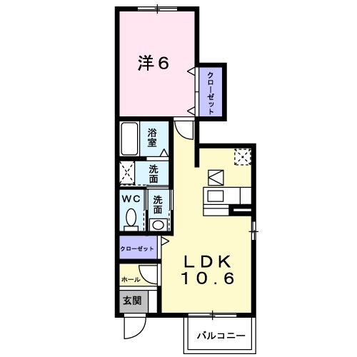 岡山県赤磐市上市 瀬戸駅 1LDK アパート 賃貸物件詳細