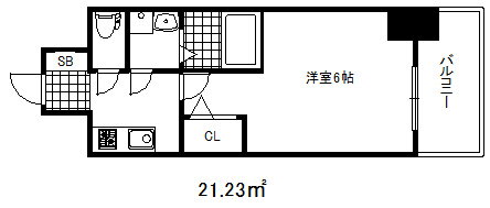 エスリードレジデンス神戸兵庫駅前 7階 1K 賃貸物件詳細