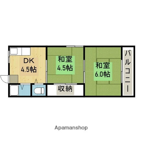 大阪府大阪市生野区巽北２ 北巽駅 2K マンション 賃貸物件詳細