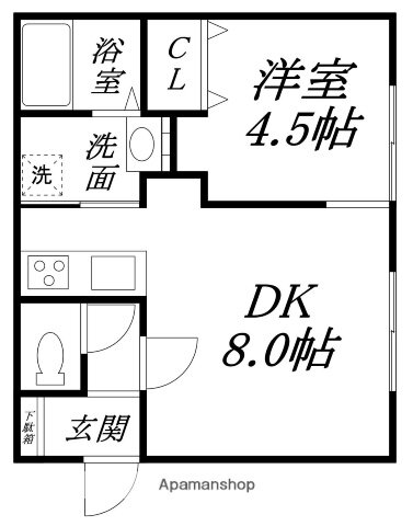 北海道北斗市七重浜６ 七重浜駅 1LDK アパート 賃貸物件詳細