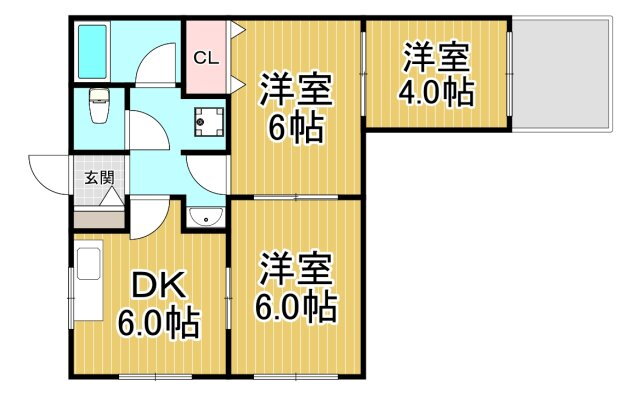 兵庫県西宮市薬師町 門戸厄神駅 3DK アパート 賃貸物件詳細