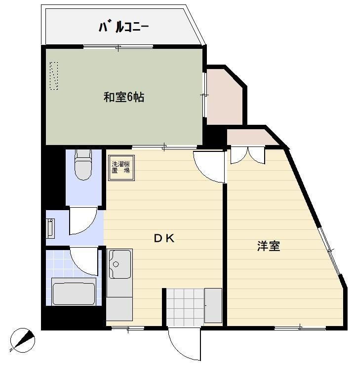 小糸ビル 5階 2DK 賃貸物件詳細