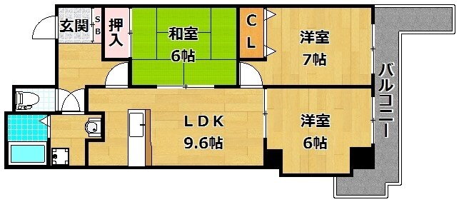大阪府枚方市三栗１ 御殿山駅 3LDK マンション 賃貸物件詳細