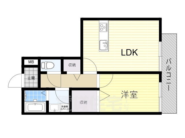 大阪府枚方市楠葉朝日１ 樟葉駅 1LDK アパート 賃貸物件詳細