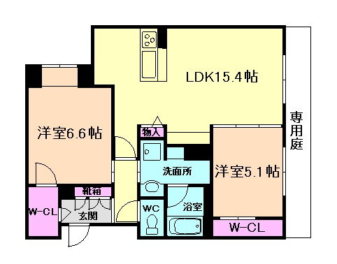 箕面フォレスト　百楽荘 1階 2LDK 賃貸物件詳細