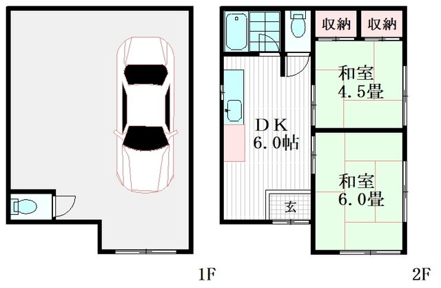 埼玉県川口市朝日１ 川口元郷駅 2DK 一戸建て 賃貸物件詳細