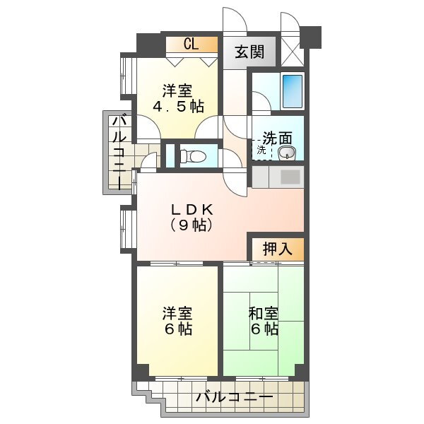 大阪府東大阪市吉原２ 吉田駅 2SLDK マンション 賃貸物件詳細