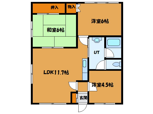 北海道函館市大森町 3LDK アパート 賃貸物件詳細