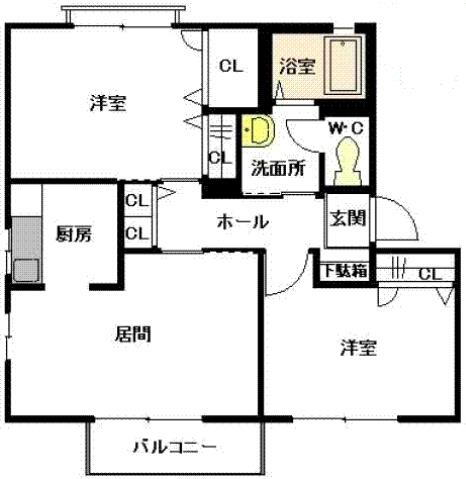 熊本県熊本市北区山室１ 八景水谷駅 2LDK アパート 賃貸物件詳細