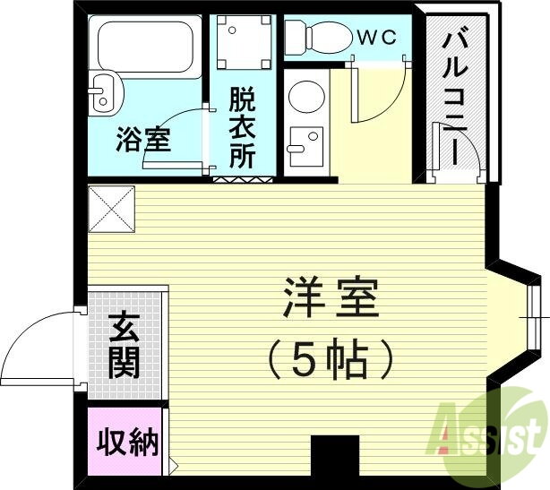 兵庫県神戸市兵庫区福原町 神戸駅 ワンルーム マンション 賃貸物件詳細