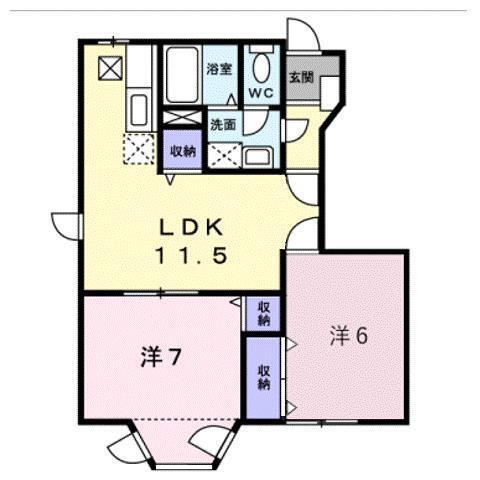 広島県福山市引野町４ 東福山駅 2LDK アパート 賃貸物件詳細